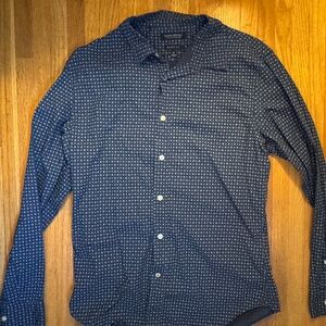 Banana Republic Blue Long-Sleeve Dress Shirt